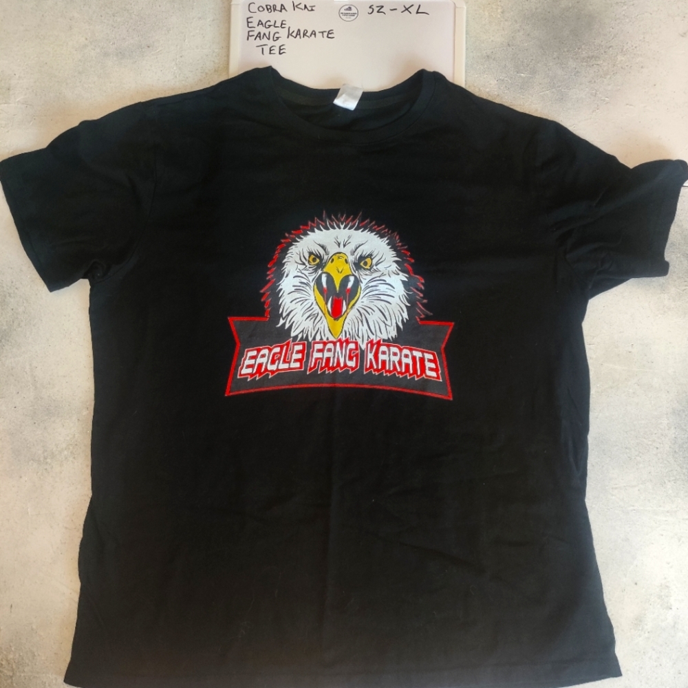 Eagle Fang Men’s medium Cobra Kai (Karate Kid) T-shirt, size Xtra Large. Unisex.